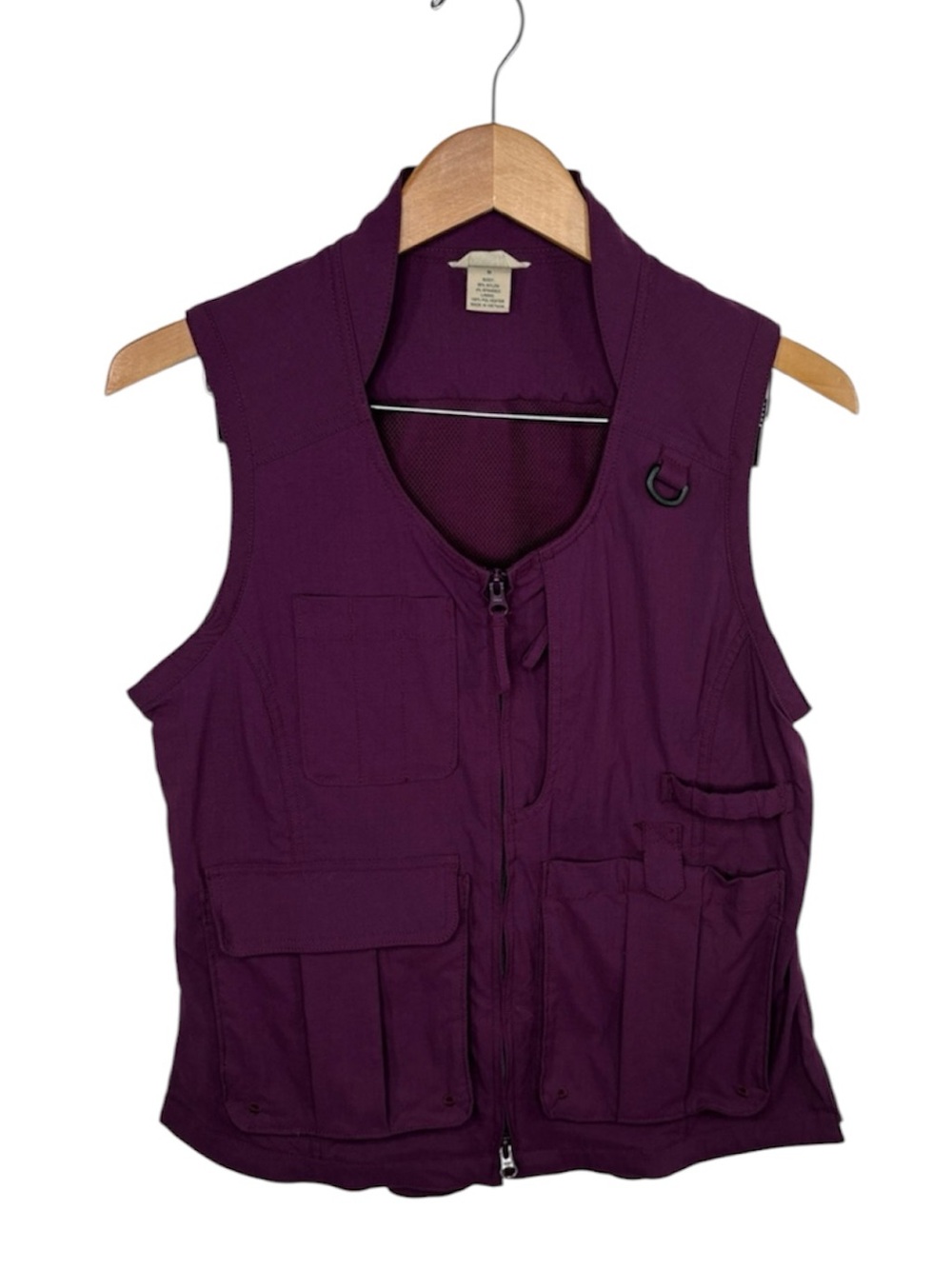 Duluth Trading Co Purple Heirloom Utility Zip Gardening Vest Women Size S